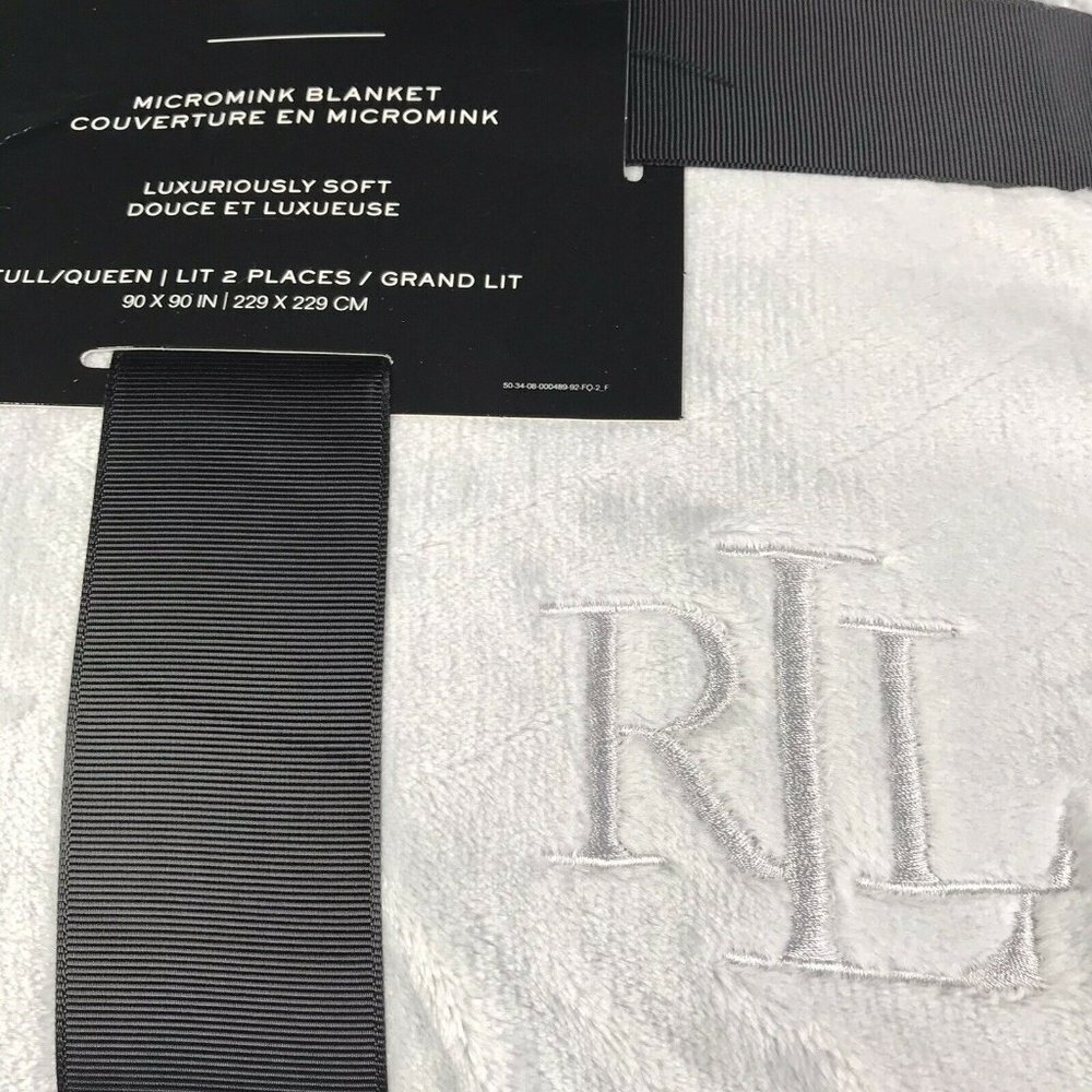 NEW Ralph Lauren Micromink FULL/QUEEN Blanket - Picture 3 of 3
